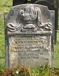 Headstone error corrected at grave of Anne Bronte