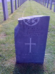 Headstones are damaged at a Belfast cemetery